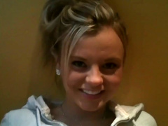 Pretty blonde gal Bree Olson gives head to Bruno B in his car