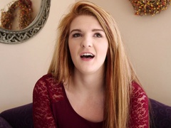 Miranda Mills gives a deepthroat blowjob in hardcore POV clip