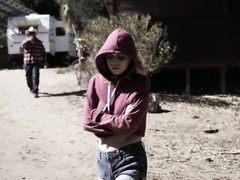 Homeless chick Jill Kassidy gets finally warmed up with strong big cock