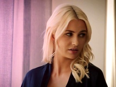 Experimenting blonde wife takes BBC as husband watches her