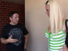 Ardent pretty blonde babe Ami Jordan loves to get slit fucked in all poses