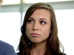 TUSHY Brunette Aidra Fox Double Penetrated