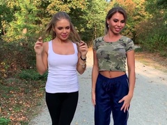 Alessandra Jane and Lana Sins having fun during a threesome