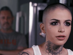 Wild busty Latina whore August Taylor is into sucking strong cock nonstop