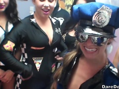 Brooke Summers gets her ass sprayed with cum at a college orgy party