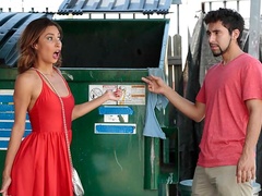 Elegant mademoiselle Jade Jantzen fucks with a very poor guy