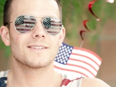 Two American teens Chloe Temple and Jasmine Grey fucked in the bed