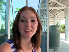 Cock-riding babe Natalie Lust rides on the long dick