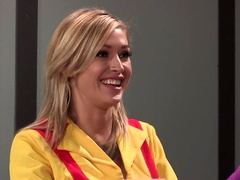 A sexy Asian chick with a nice rack is getting fucked on the bed