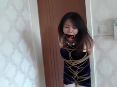 Cute Asian In Blue Dress