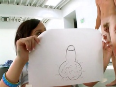 Lovely hottie brings new BF at home for extra activities