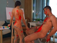 Lilu Moon makes man model's dirty dream about fucking come true