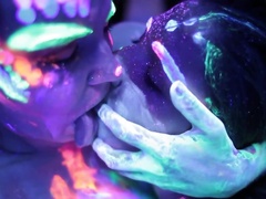 The fluorescent party serves them as a way to ease up a tension