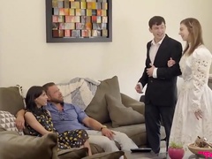 Step Sisters Proposal - 18yo teen bride tiffany watson gets ready for the wedding