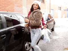 Handsome Juan Lucho wasting the slippery slide of Susy Gala