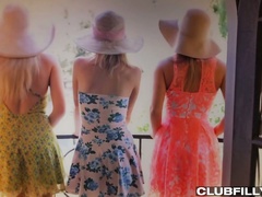 Light haired Catie Parker goes wild while masturbating juicy pussy