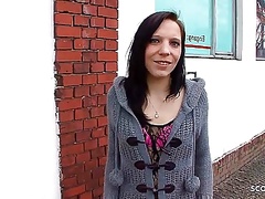 Slim German College Girl Picked Up for Casting Fuck by old Guy