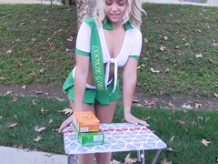 Promo girl Kenzie Green is fucked hard by one stranger driver