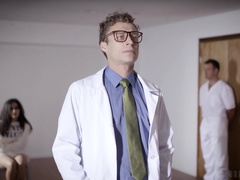 Emily Willis is a sexy psych patient who is fucked hard by two men