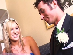 Horny babe Memphis Monroe masturbates and gets fucked from behind