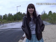 skinny 18 year old teen&rsquo,s first porn casting