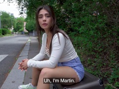 Brunette girlfriend moans while getting fucked - Tru Kait