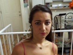 Amateur chick goes down to suck pecker and then she gets fucked