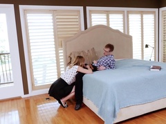 Girl offers stepbro to fuck her and boy forgets about religion