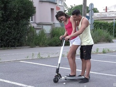 Willowy teen Cindy Shine cannot get enough of this dude's dick