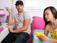 Shaved hottie Maddy Lane gets fucked with real passion