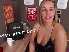 Chunky big breasted whore Ashley Rider masturbates her meaty pussy on floor