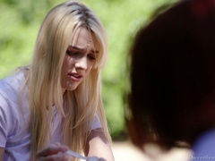 Hot like fire lesbian intercourse in the shower with Serene Siren